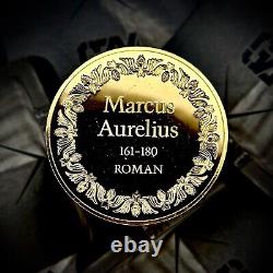 2 ozt 100 Greatest Masterpieces Marcus Aurelius. 925 Pure SILVER Proof Medal