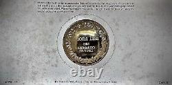 2 ozt 100 Greatest Masterpieces Mona Lisa. 925 Pure SILVER Proof Medal