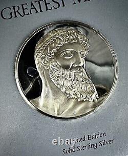 2 ozt 100 Greatest Masterpieces Poseidon. 925 Pure SILVER Proof Medal