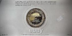 2 ozt 100 Greatest Masterpieces Sunflowers. 925 Pure SILVER Proof Medal