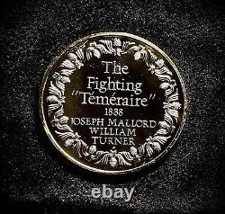 2 ozt 100 Greatest Masterpieces The Fighting Téméraire. 925 Pure SILVER Medal