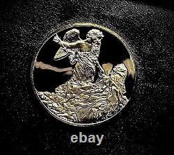 2 ozt Franklin Mint The Ecstasy of Saint Theresa. 925 Pure SILVER Medal