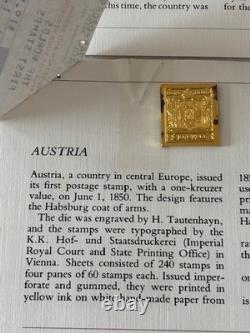 20 Franklin Mint Ingot Postage Stamps Sterling Silver With 24K Gold Plate