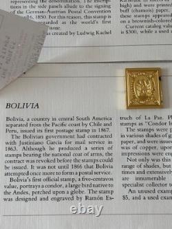 20 Franklin Mint Ingot Postage Stamps Sterling Silver With 24K Gold Plate