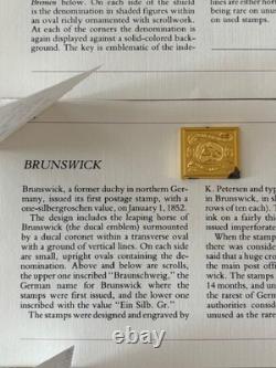20 Franklin Mint Ingot Postage Stamps Sterling Silver With 24K Gold Plate