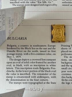 20 Franklin Mint Ingot Postage Stamps Sterling Silver With 24K Gold Plate