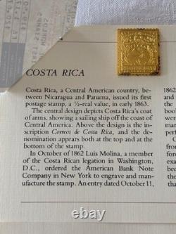 20 Franklin Mint Ingot Postage Stamps Sterling Silver With 24K Gold Plate