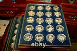 200 Sterling Silver Medals Franklin Mint History United States 1776/1976 250 OZ