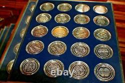 200 Sterling Silver Medals Franklin Mint History United States 1776/1976 250 OZ