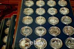 200 Sterling Silver Medals Franklin Mint History United States 1776/1976 250 OZ