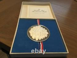 2000 Grains Sterling Silver Proof Bicentennial Medal Franklin Mint 4.57oz, WOW