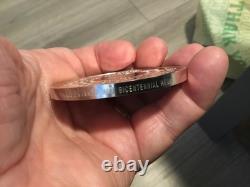 2000 Grains Sterling Silver Proof Bicentennial Medal Franklin Mint 4.57oz, WOW