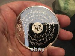 2000 Grains Sterling Silver Proof Bicentennial Medal Franklin Mint 4.57oz, WOW