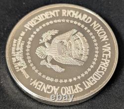 200g 1973 Inauguration Medal Nixon / Agnew. 925 Sterling Silver Franklin Mint