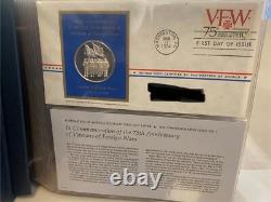 21 Sterling Silver Medallic Coins First Day Covers Postmasters of America 1974