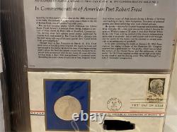21 Sterling Silver Medallic Coins First Day Covers Postmasters of America 1974