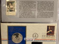 21 Sterling Silver Medallic Coins First Day Covers Postmasters of America 1974
