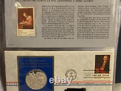 21 Sterling Silver Medallic Coins First Day Covers Postmasters of America 1974