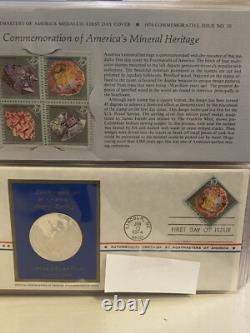 21 Sterling Silver Medallic Coins First Day Covers Postmasters of America 1974