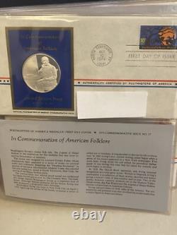 21 Sterling Silver Medallic Coins First Day Covers Postmasters of America 1974