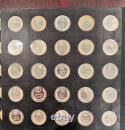 22.5 oz Pure Silver Weight. Franklin Mint 50-Coin Set. NEAR SPOT 9/9/2026