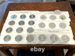 22-Franklin Mint/Sterling Silver Presidential Medals/With Display Book #14sh