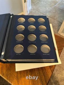 22-Franklin Mint/Sterling Silver Presidential Medals/With Display Book #14sh