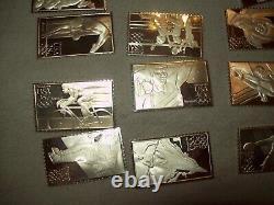 23 U S OLYMPIC STAMP ART BAR COLLECTION 9.765 ounces TOTAL