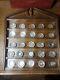 25 Antique English Sterling Silver Miniature Plate Collection Franklin Mint 1981