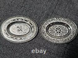 25 Antique English Sterling Silver Miniature Plate Collection Franklin Mint 1982