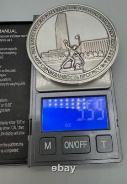 25th Anniversary of The United Nations Sterling Silver Coin. 5.5OZ of Sterling