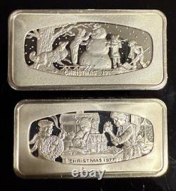 3.18 Troy Ounces. 925 Silver? Two Vintage Silver Ingots with COA's