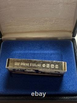 (3). 925 Sterling 1000 Grain Franklin Mint Silver Ingots Fathers Day & Christmas