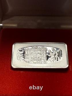 (3). 925 Sterling 1000 Grain Franklin Mint Silver Ingots Fathers Day & Christmas