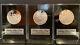 3 Franklin Mint Sterling Silver Proof Medals 3.5oz 1971-73 Christmas