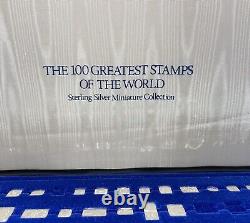 32 Sterling Silver Stamps 100 Greatest Stamps Of The World Franklin Mint