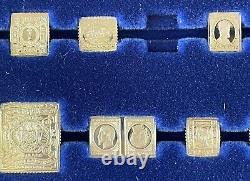 32 Sterling Silver Stamps 100 Greatest Stamps Of The World Franklin Mint