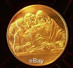 3330 grams Sterling Silver Coins The Genius of Leonardo Davinci Rare 24k gold