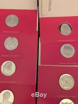 (34) The Genius Of Michelangelo Sterling SILVER Coin Token Set Franklin Mint