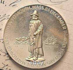 350th Anniversary Mayflower At Plymouth Commemorative Sterling Silver Medal