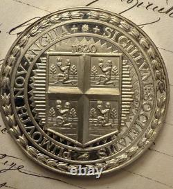 350th Anniversary Mayflower At Plymouth Commemorative Sterling Silver Medal