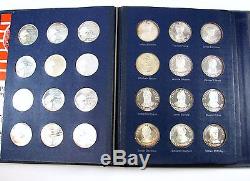 36 Franklin Mint Sterling Silver Presidential Profiles Commemorative Medals J