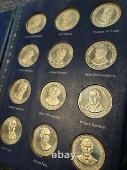 36 Franklin Mint Sterling Silver Treasury Presidential Commemorative Medals