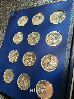 36 Franklin Mint Sterling Silver Treasury Presidential Commemorative Medals