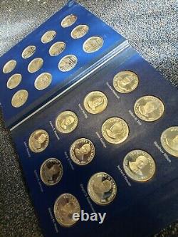 36 Franklin Mint Sterling Silver Treasury Presidential Commemorative Medals