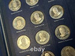 36 Franklin Mint Sterling Silver Treasury Presidential Commemorative Medals