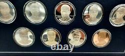 39 Sterling Silver Presidential Medals First Edition Proof Set