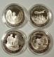 4 Cold War 925 Franklin Mint American History Sterling Silver Medals