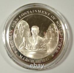 4 COLD WAR 925 Franklin Mint American History Sterling Silver Medals