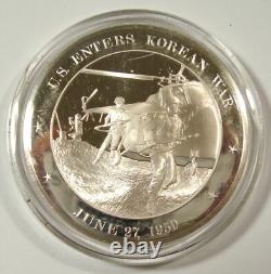 4 COLD WAR 925 Franklin Mint American History Sterling Silver Medals